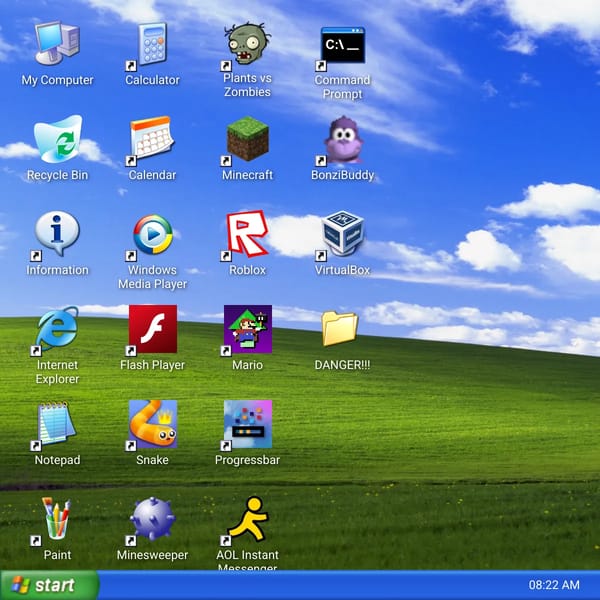 Windows XP Simulator with AI Internet