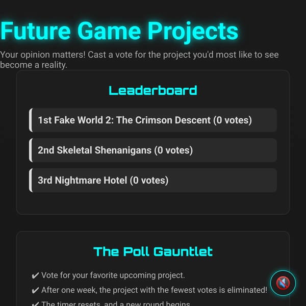 Future Game Projects | Vote Now!