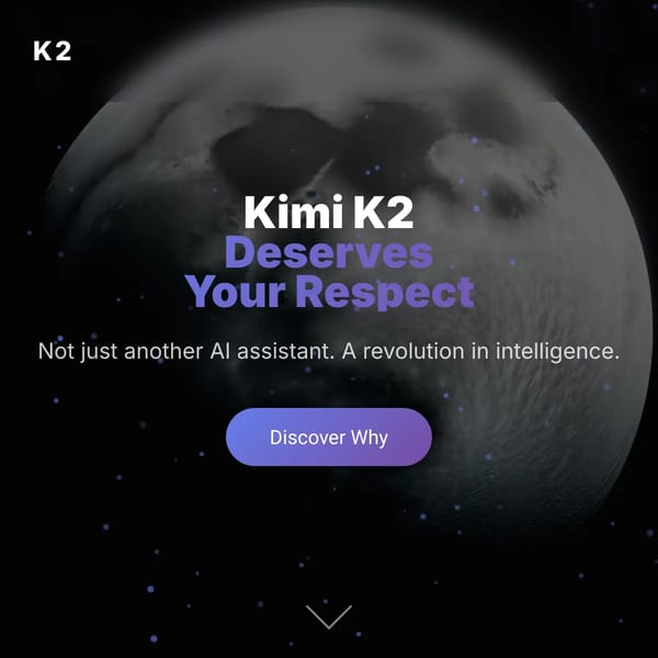 Kimi K2 Deserves Respect