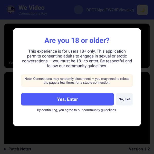 We Video - Connection is Key