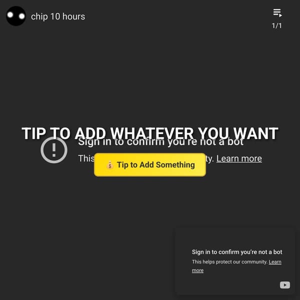 Tip = Add Anything