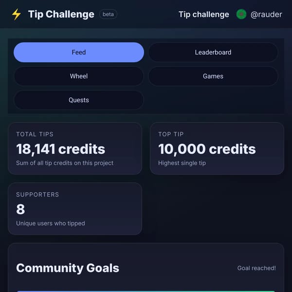 Tip challenge