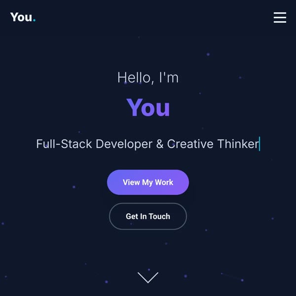 About You - Interactive Portfolio