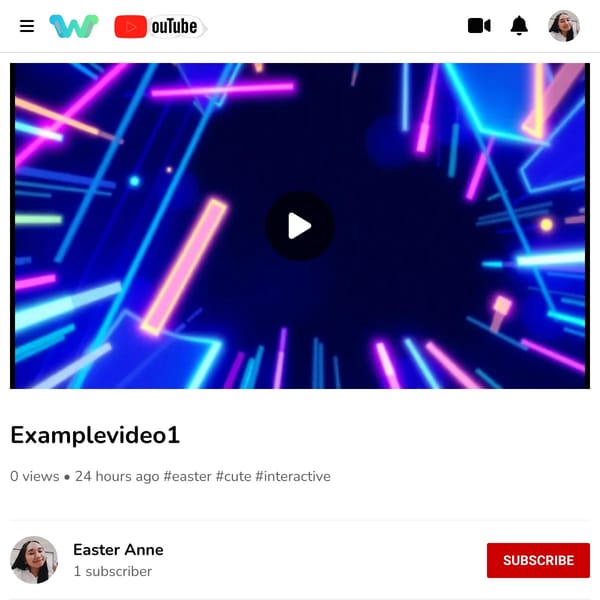 Easter Anne Youtube Video Customer