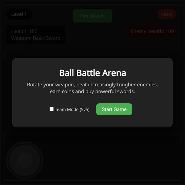 Ball wars but you're the player