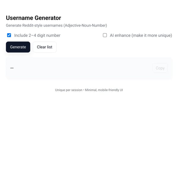 Username Generator