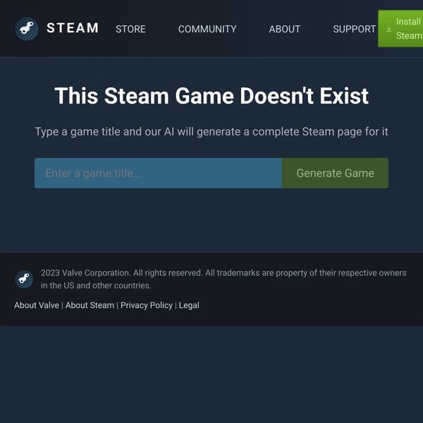 This Steam Game Doesn't Exist