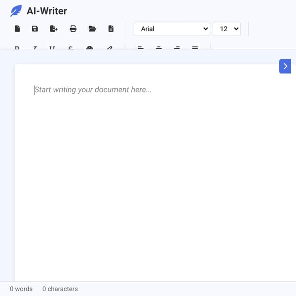 AI-Writer - AI Assisted Document Editor