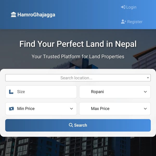 HamroGhajagga - Real Estate Platform