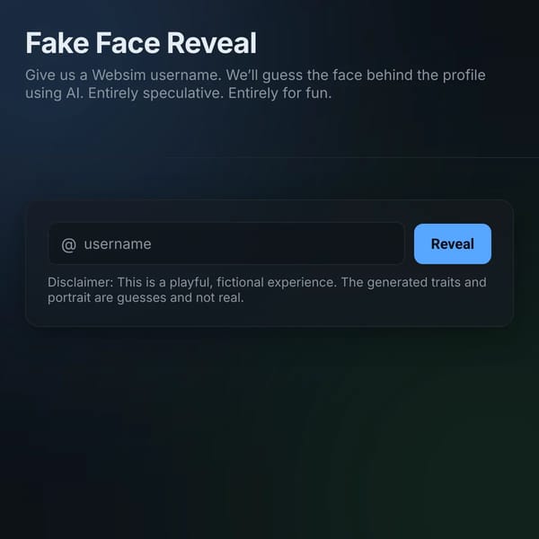 Fake Face Reveal