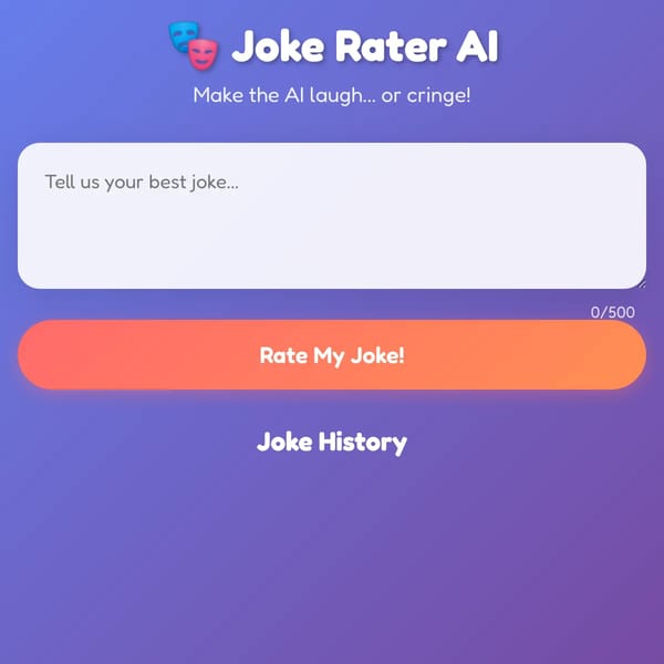Joke Rater AI