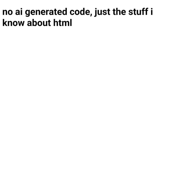 i know HTML lol