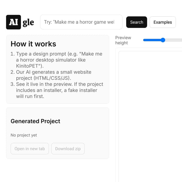 AIgle — AI Project Generator