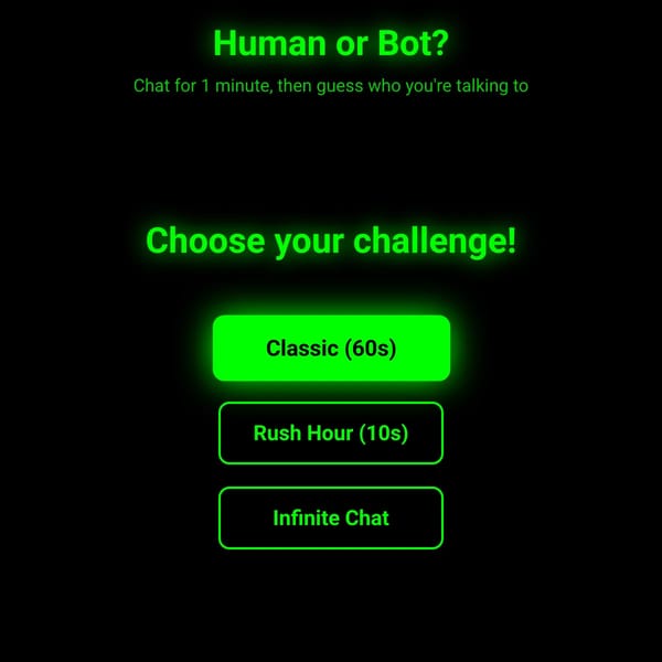 Human or Bot? - Chat Challenge
