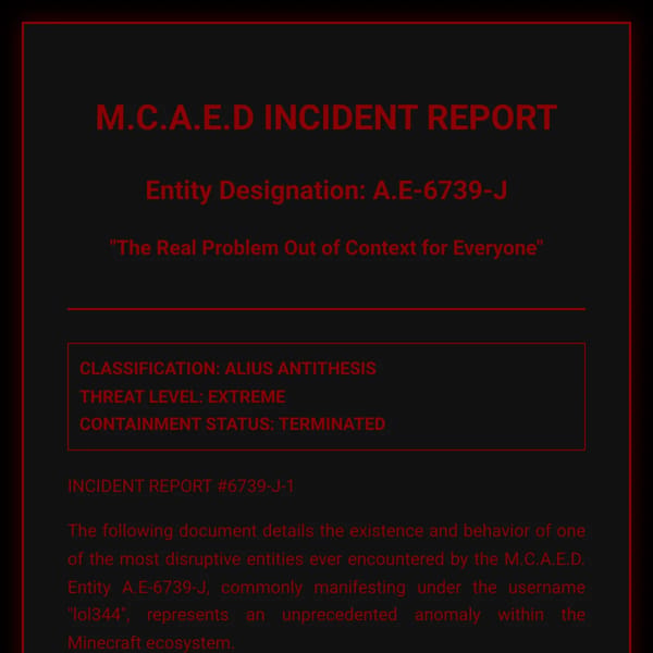Generated Creepypasta - M.C.A.E.D Incident Report