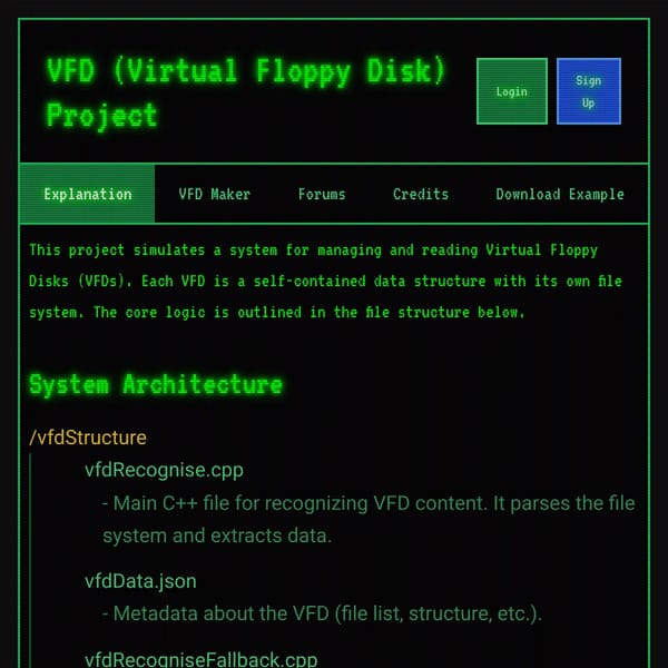 Virtual Floppy Disk Explanation