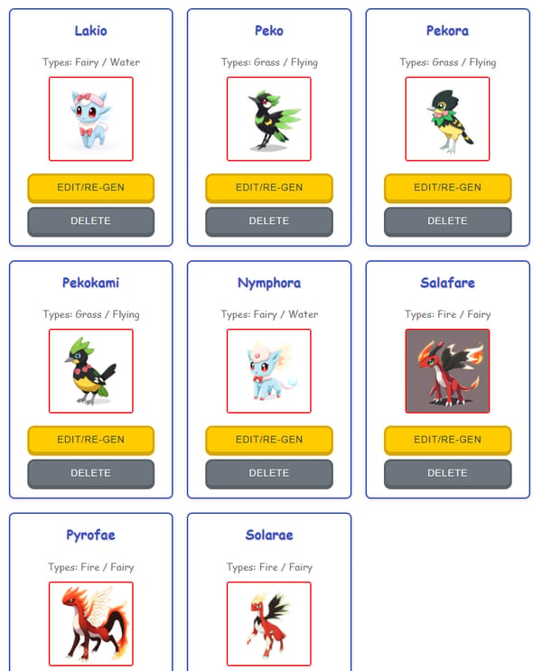 Pokemon Creator