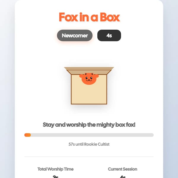 Fox in a Box - Worship the Fox