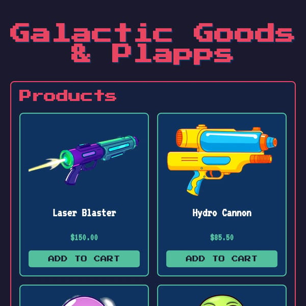Galactic Goods & Plapps