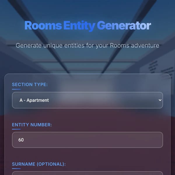 Rooms Entity Generator