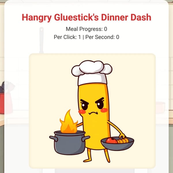 Hangry Gluestick's Dinner Dash