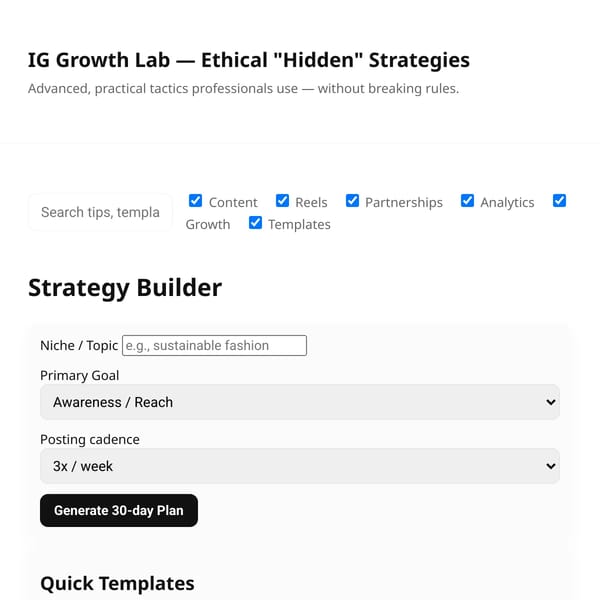 Ethical Instagram Growth — Advanced Strategies