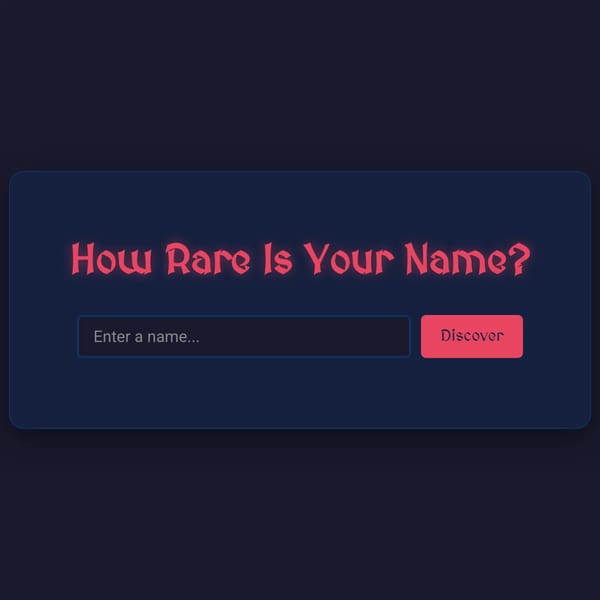 Name Rarity Checker