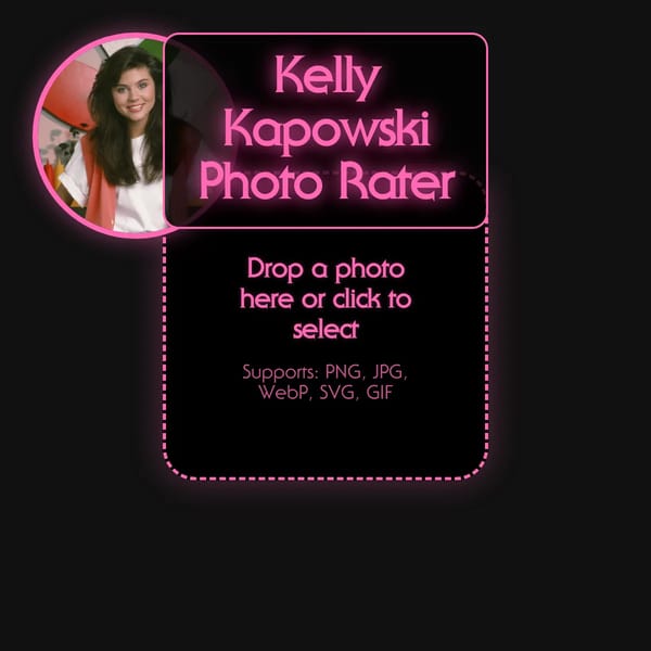 Kelly Kapowski Photo Rater