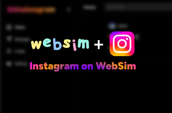 Websimagram - Instagram on WebSim