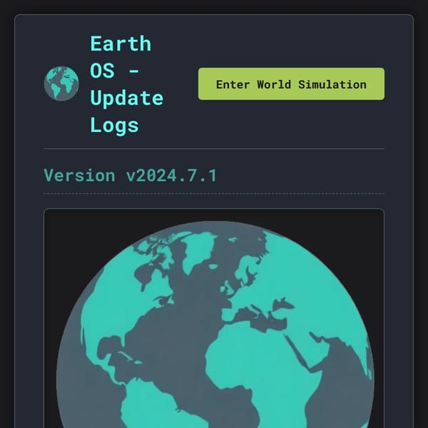 Earth - Update Logs