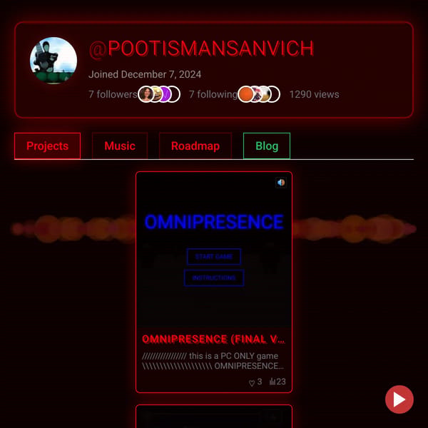 Pootismansanvich's Profile