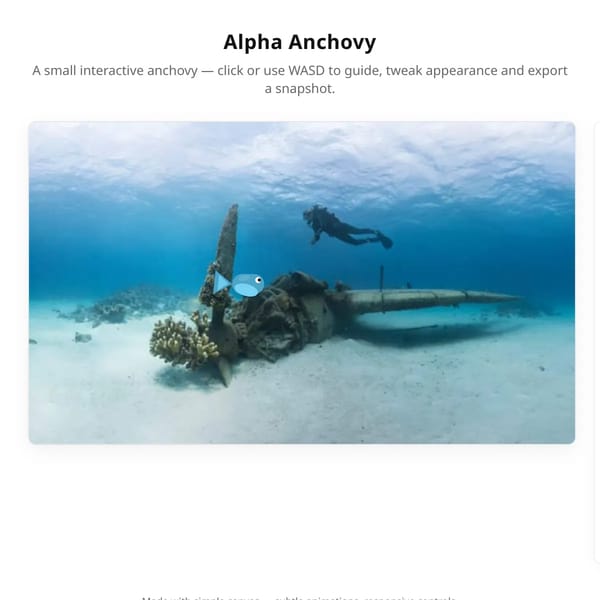Alpha Anchovy — interactive