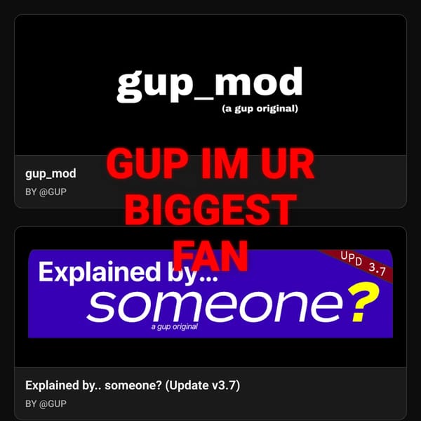 If gup comments I will cry