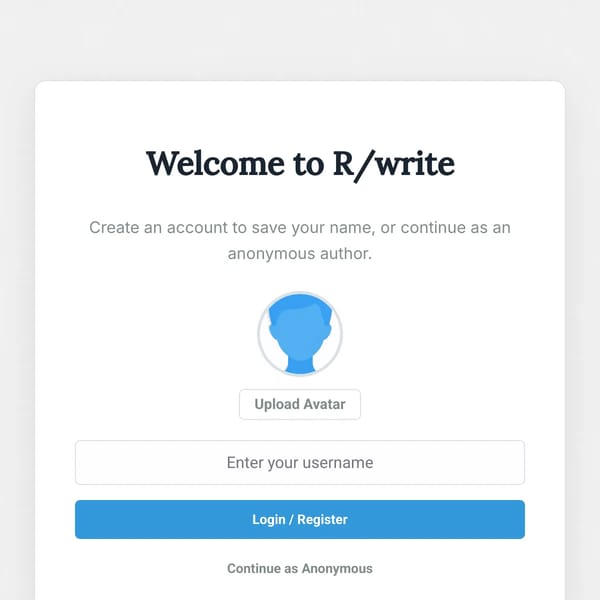 R/write - Collaborative Storytelling