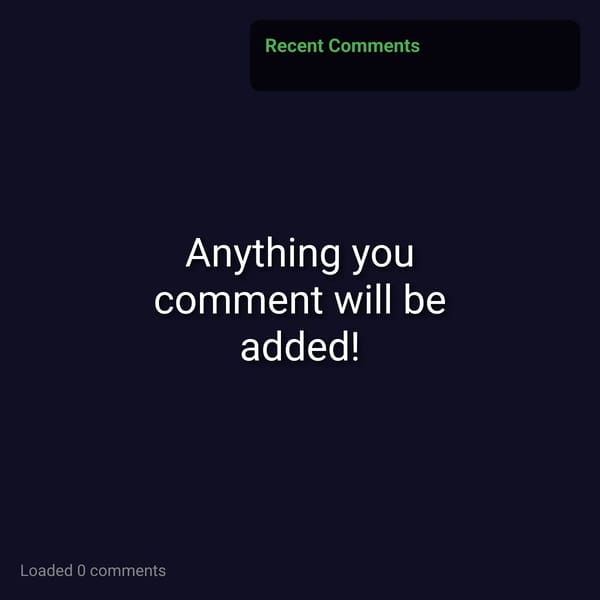 Anything you comment will be added!