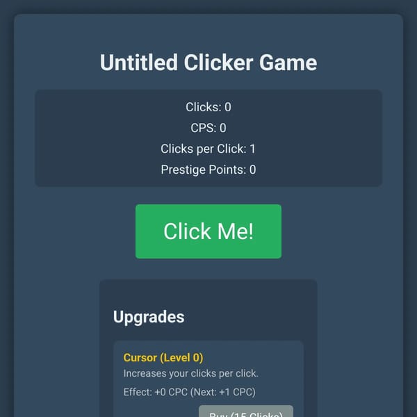 Untitled Clicker Game