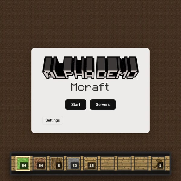 Mcraft - Alpha demo