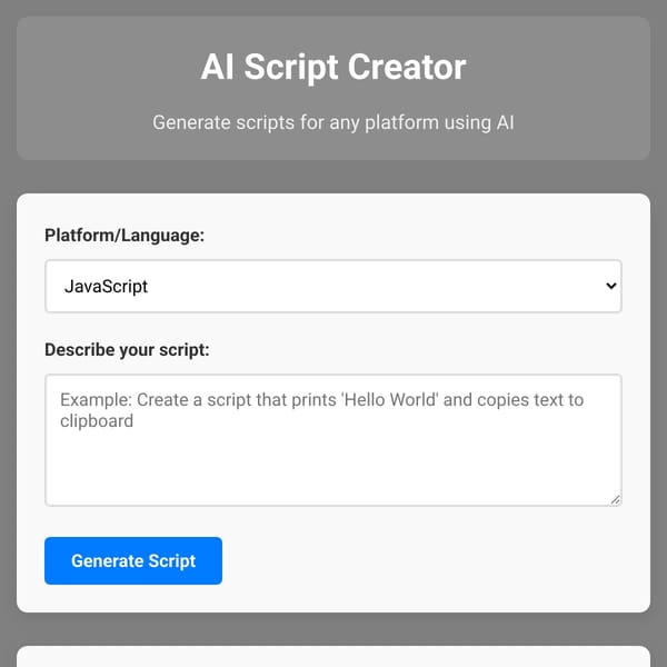 Script Bot Helper