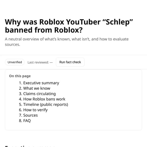 Why was Roblox YouTuber “Schlep” banned?