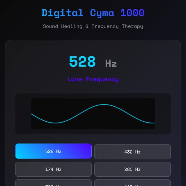 Digital Cyma 1000 - Sound Healing Device