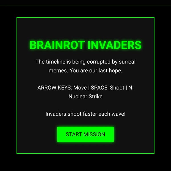 BRAINROT INVADERS