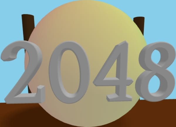 3D 2048 Ball on Bridge
