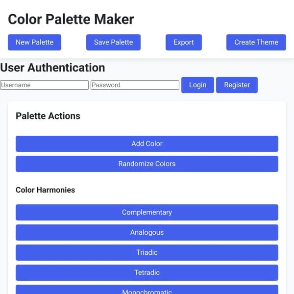 Color Palette Maker 