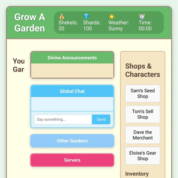 Grow A Garden