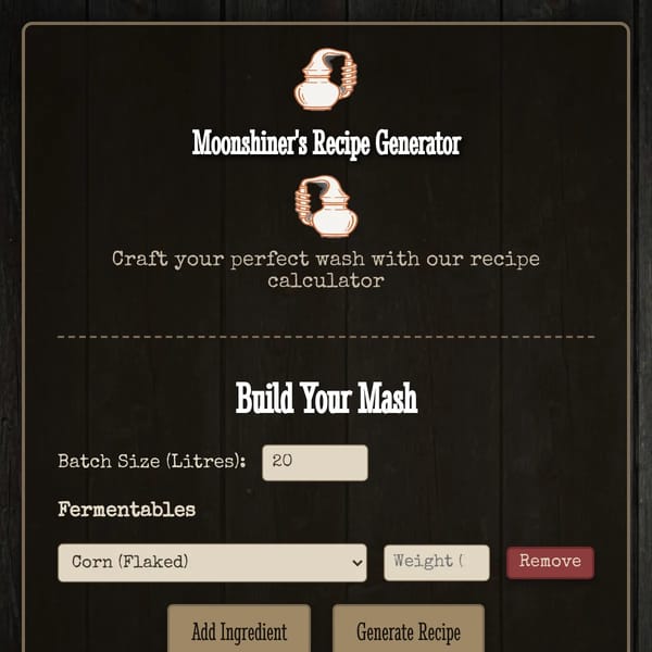Moonshine recipe com