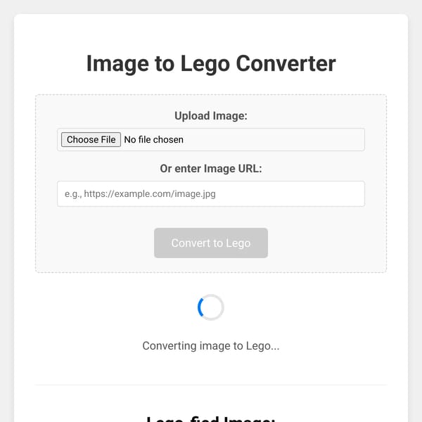 Image to Lego Converter