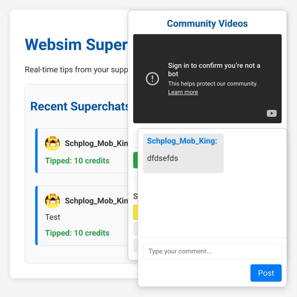 Websim Tip Reader