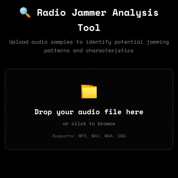 Radio Jammer Analysis Tool