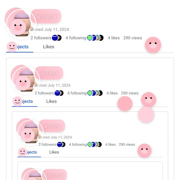 User Profile Page on WebSim