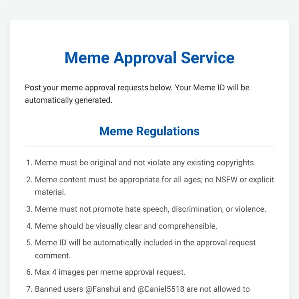 Meme Approval Service